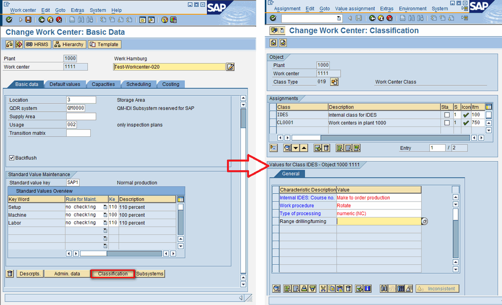 How to work with Classifications and Characteristics